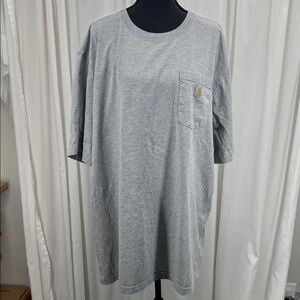 Carhartt Heather Gray Short Pocket Tee Men’s Tall XXL Workwear Durable
